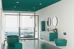 Mosmile Beveled Frame Round Illuminated Bathroom Mirror LUCY-R092
