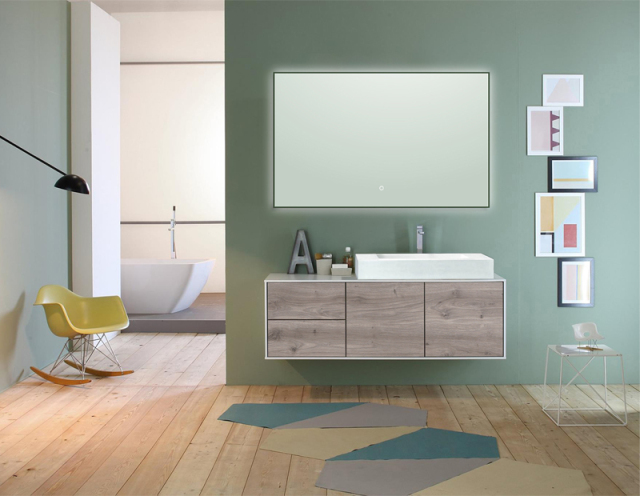 Mosmile Framed Rectangle Bathroom Illuminated Mirror BACKLIT-S034