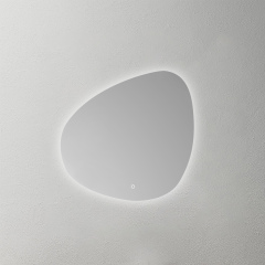 Mosmile Frameless Backlit Irregular Bathroom Illuminated Mirror HEXAGON-N031