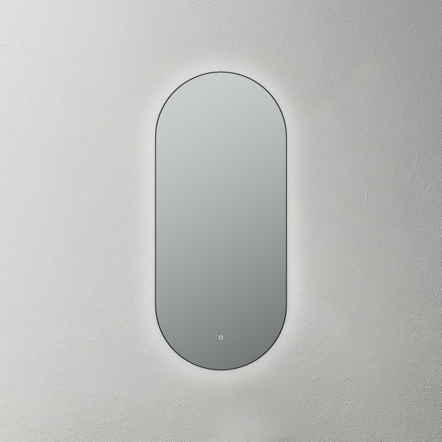 Mosmile Framed Pill Bathroom LED Illuminated Mirror RACEE-5115