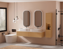 Mosmile LED Lighting in Frame Round-corner Bathroom Mirror ISABELL-S018