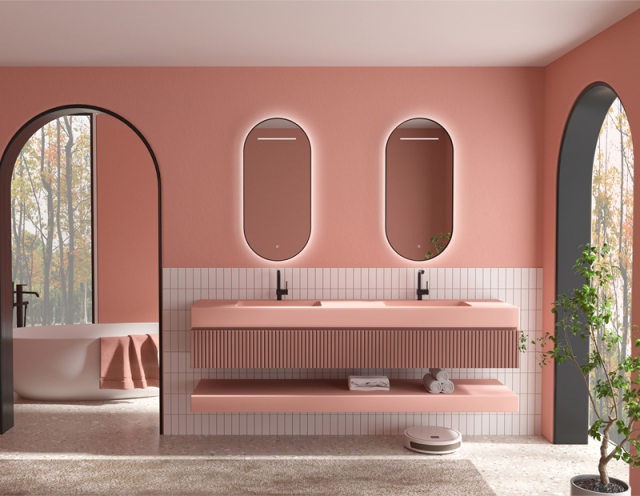 Mosmile High Framed Pill Bathroom LED Mirror RACEE-5118