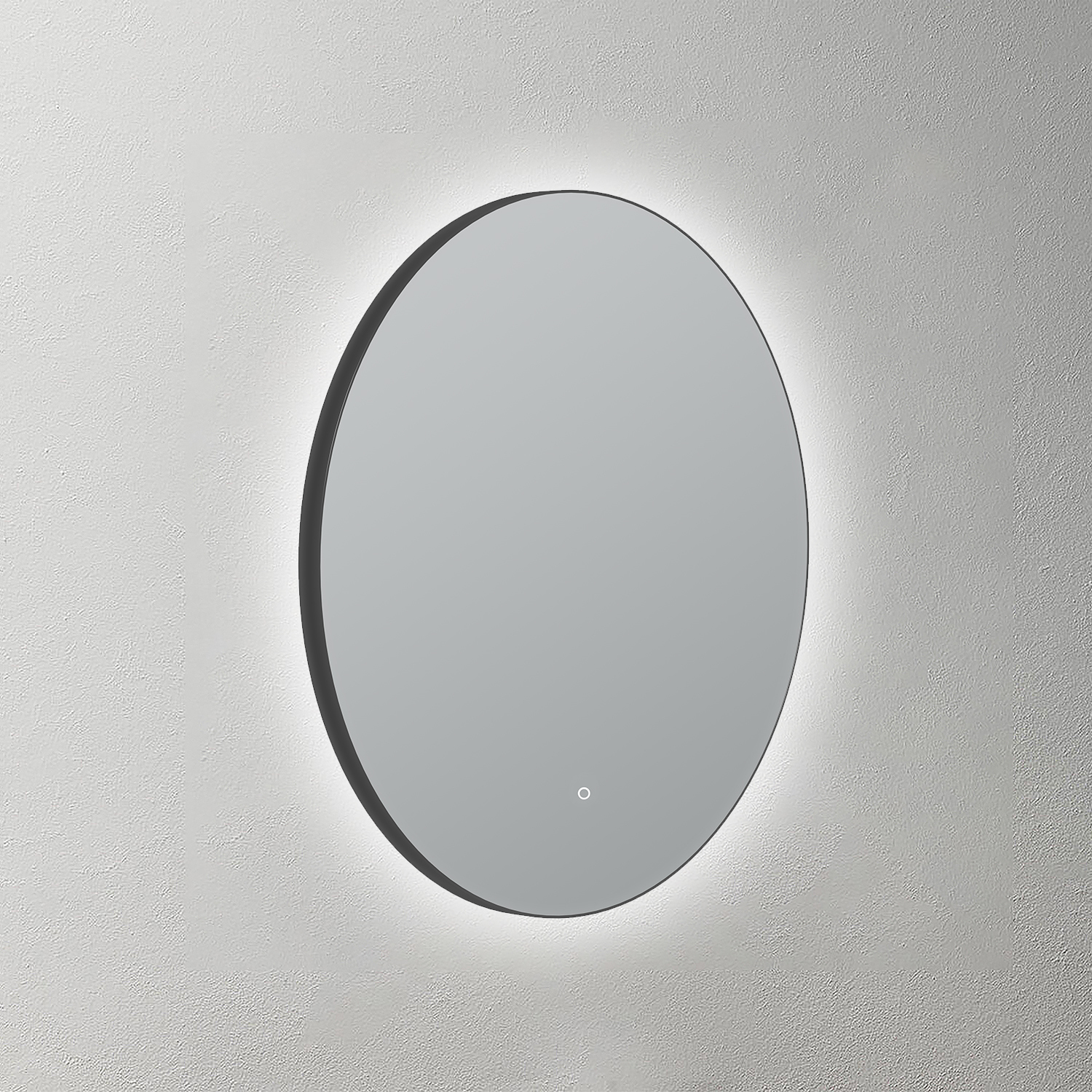 Mosmile Framed Round Backlit Bathroom LED Mirror BACKLIT-S032