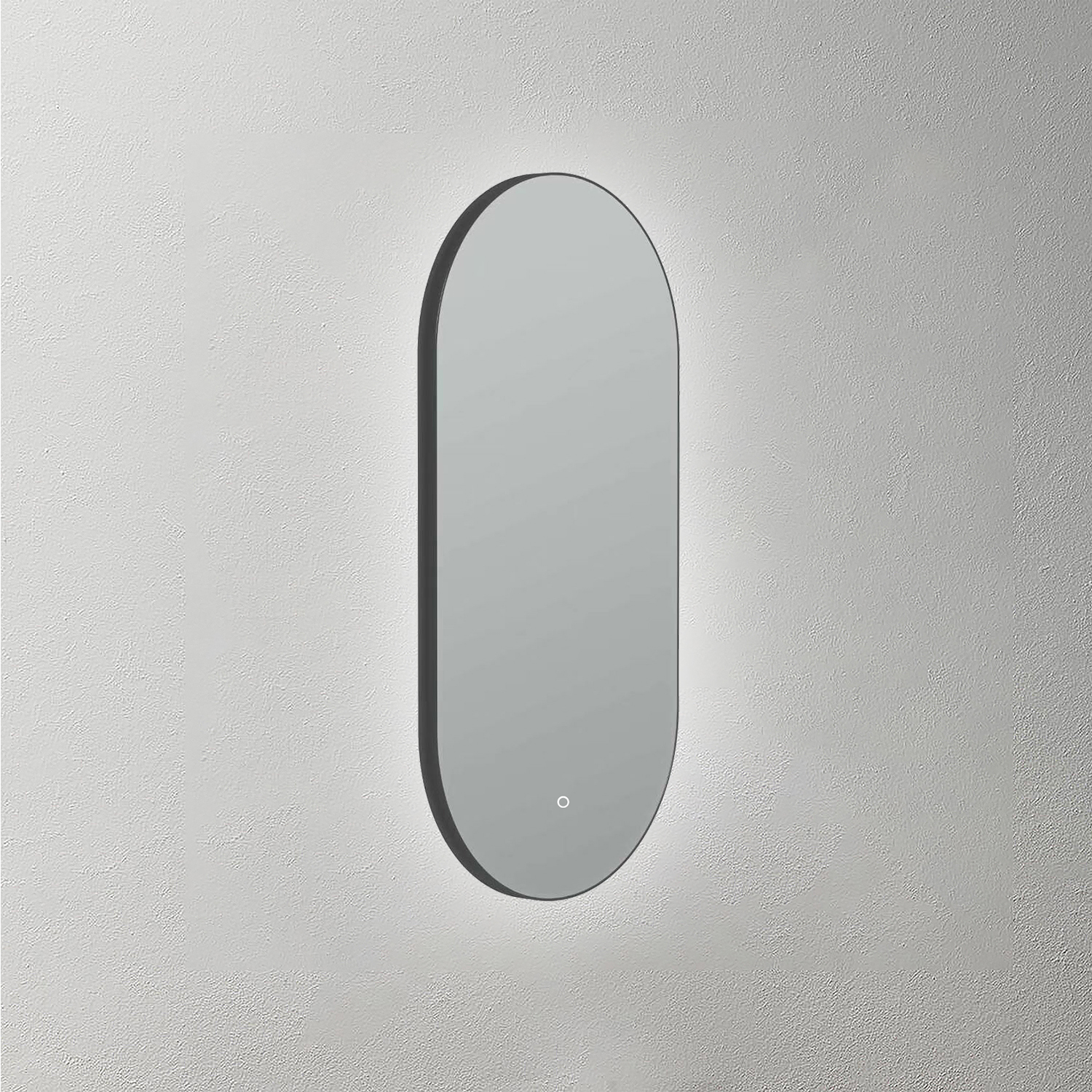Mosmile Flat Frame Pill LED Bathroom Mirror RACEE-5119