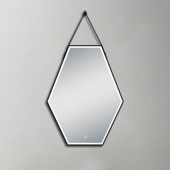 Mosmile Wall Framed Illuminated Smart Bathroom LED Mirror HEXAGON-S036