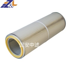 90*600黄色胶盖真空上料机滤芯 真空吸料机过滤器