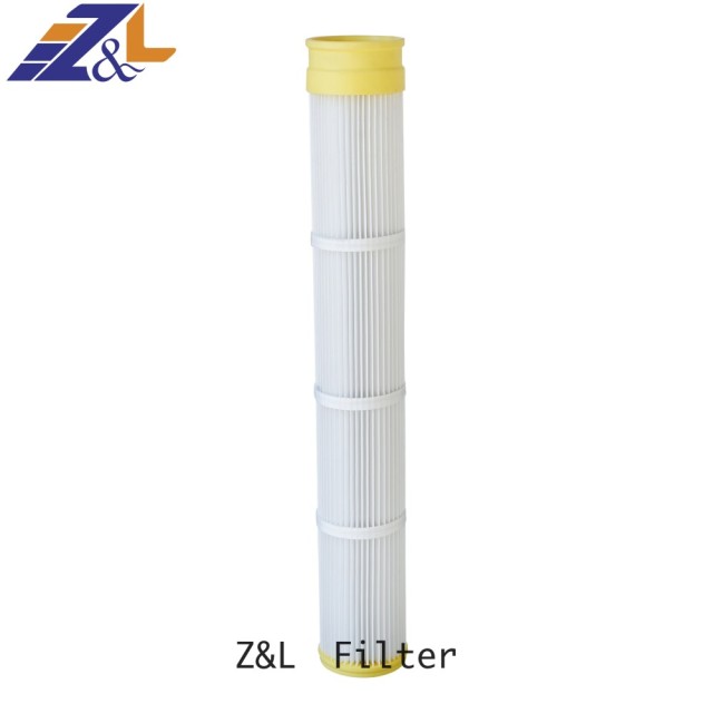 中滤工厂大量供应 替代布袋细长2.4米覆膜除尘滤芯 钢厂改造超低排放胶头除尘滤筒 花板上装除尘滤芯 焊烟覆膜除尘滤筒