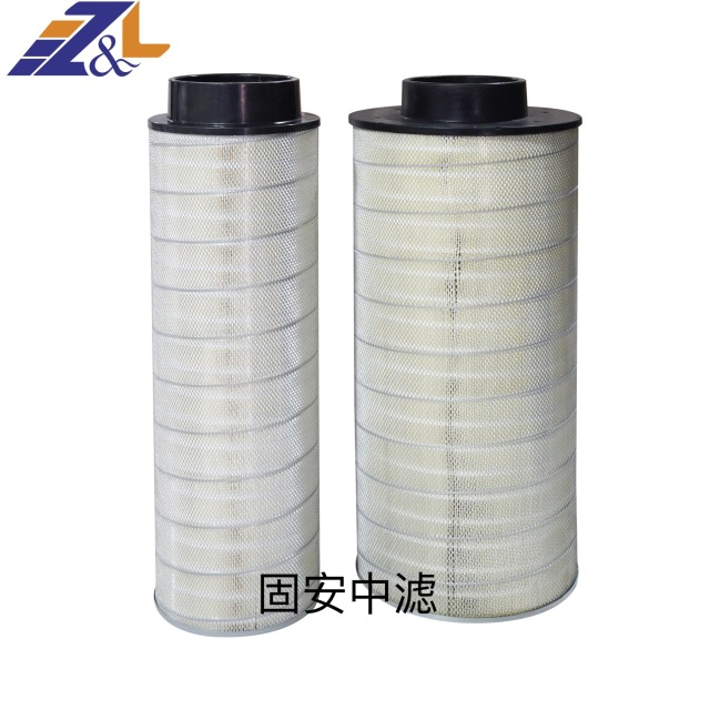 中滤过滤 六耳快拆式除尘滤芯 聚酯纤维覆膜滤筒 抛丸机粉尘过滤筒