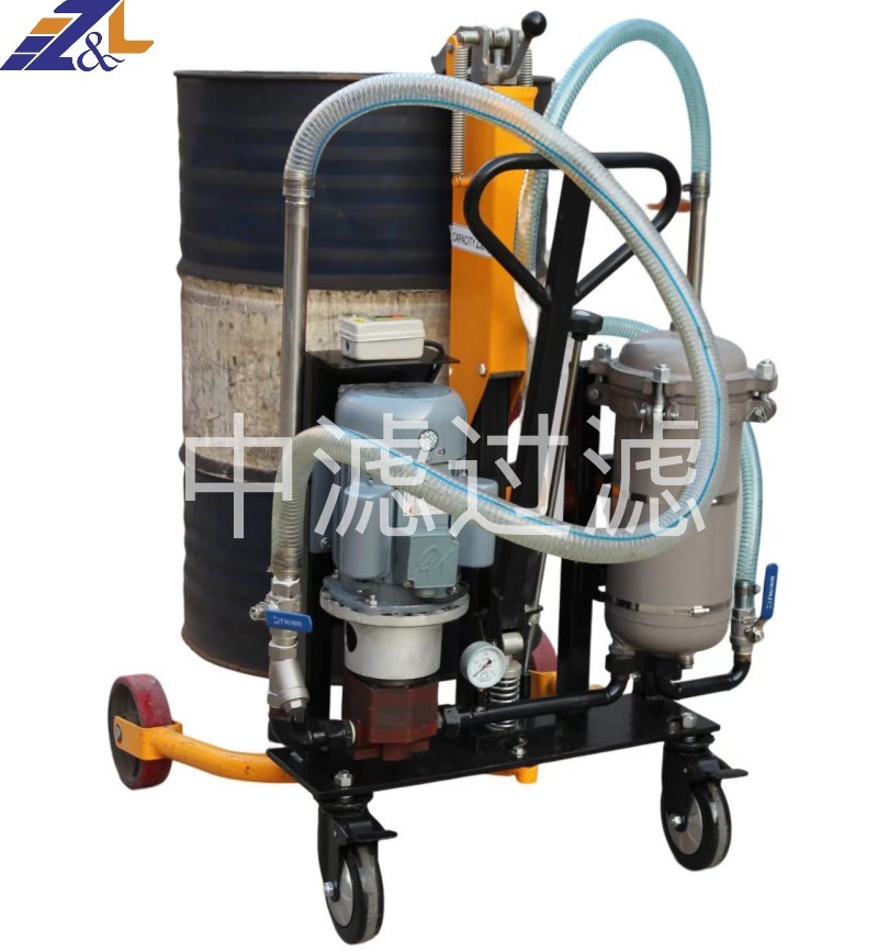 中滤过滤聚结脱水滤油机 LYJ-T50聚结分离移动式加油过滤车50L/min