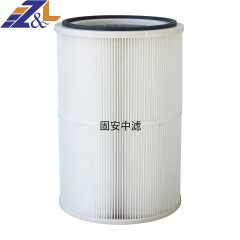 中滤科技 脉冲褶式长滤筒材质聚酯纤维无纺布踩入式安装ZL-F1