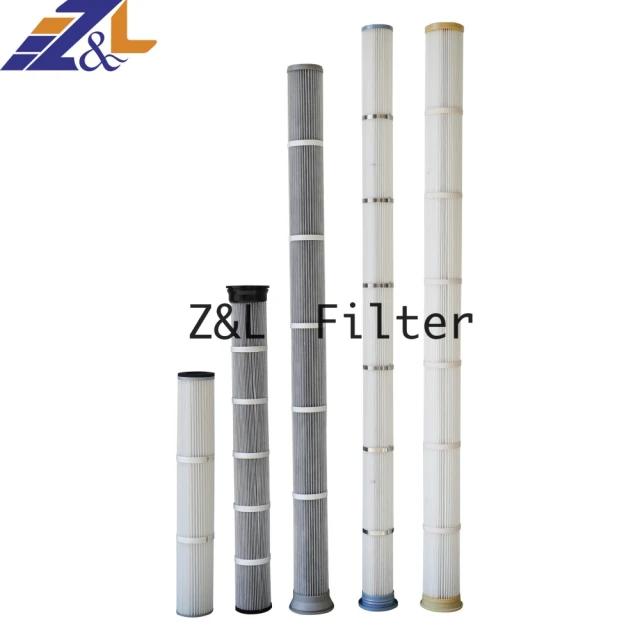中滤科技 粉尘滤芯 新能源锂电池使用阻燃覆膜防静电除尘滤筒ZL/F3288