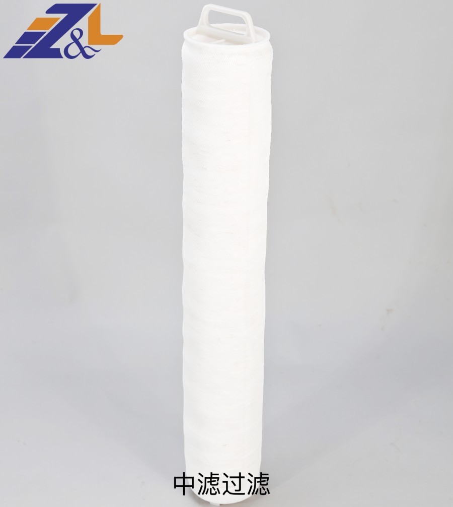 中滤科技 PP折叠熔喷电厂大流量水泵滤网 40寸60寸保安过滤器工业水处理滤芯
