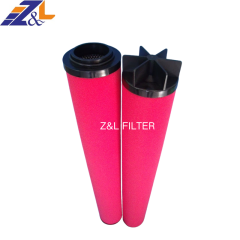 中滤过滤 K030AA 精密滤芯 红色纤维滤材 快装接口压缩空气净化滤芯