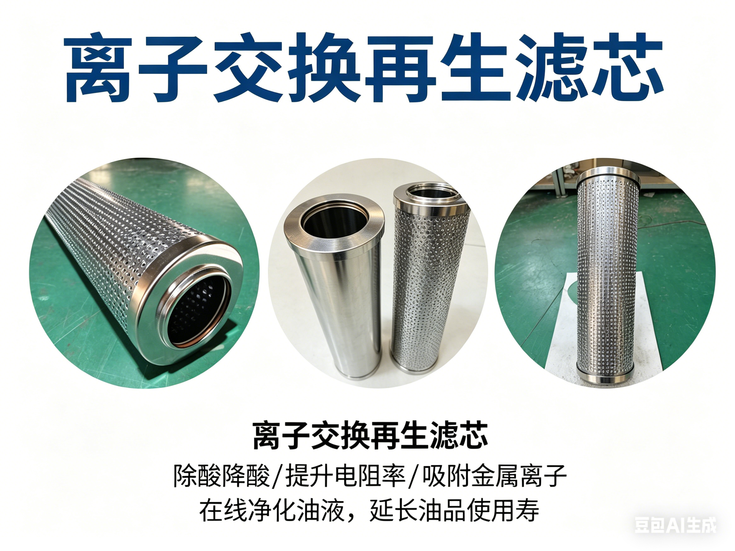 中滤过滤  汽轮机EH油系统专用FRD.0N5G6.043B再生滤芯 抗燃油除酸降酸值树脂滤芯
