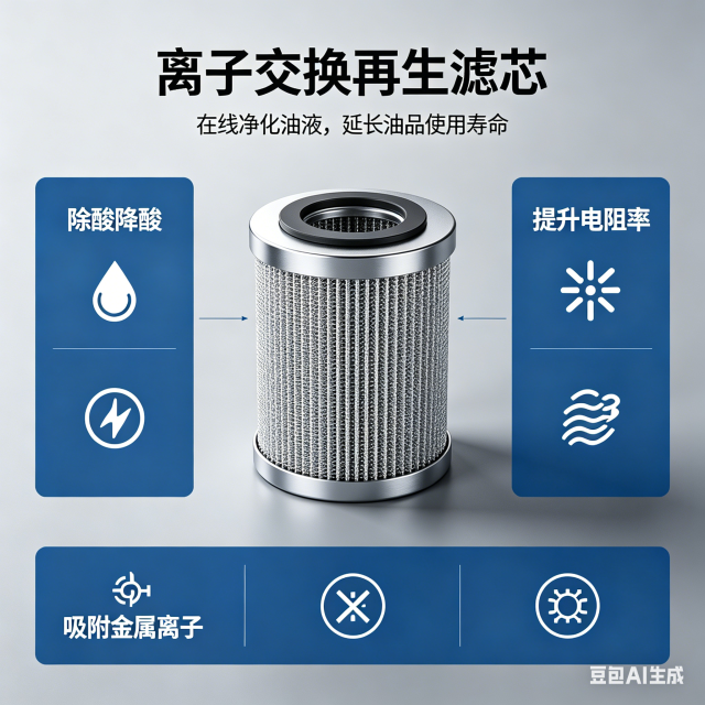 中滤过滤 电厂 EH 抗燃油除酸滤芯 FRD.0N5G6.043B 提升电阻率油液净化再生滤芯