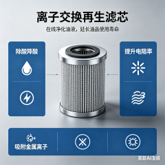 中滤过滤  汽轮机EH油系统专用FRD.0N5G6.043B再生滤芯 抗燃油除酸降酸值树脂滤芯