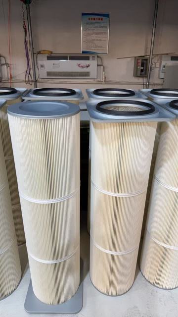 中滤科技405*360 方形法兰除尘滤筒 1200 高褶皱除尘滤芯 工业除尘器配套滤筒