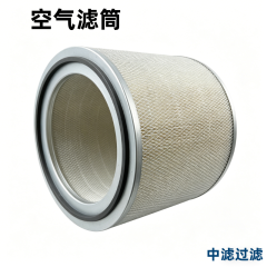 中滤过滤 工业除尘空气滤筒 自洁式过滤器专用滤筒 聚酯纤维 / 玻纤空气滤芯 厂家直供