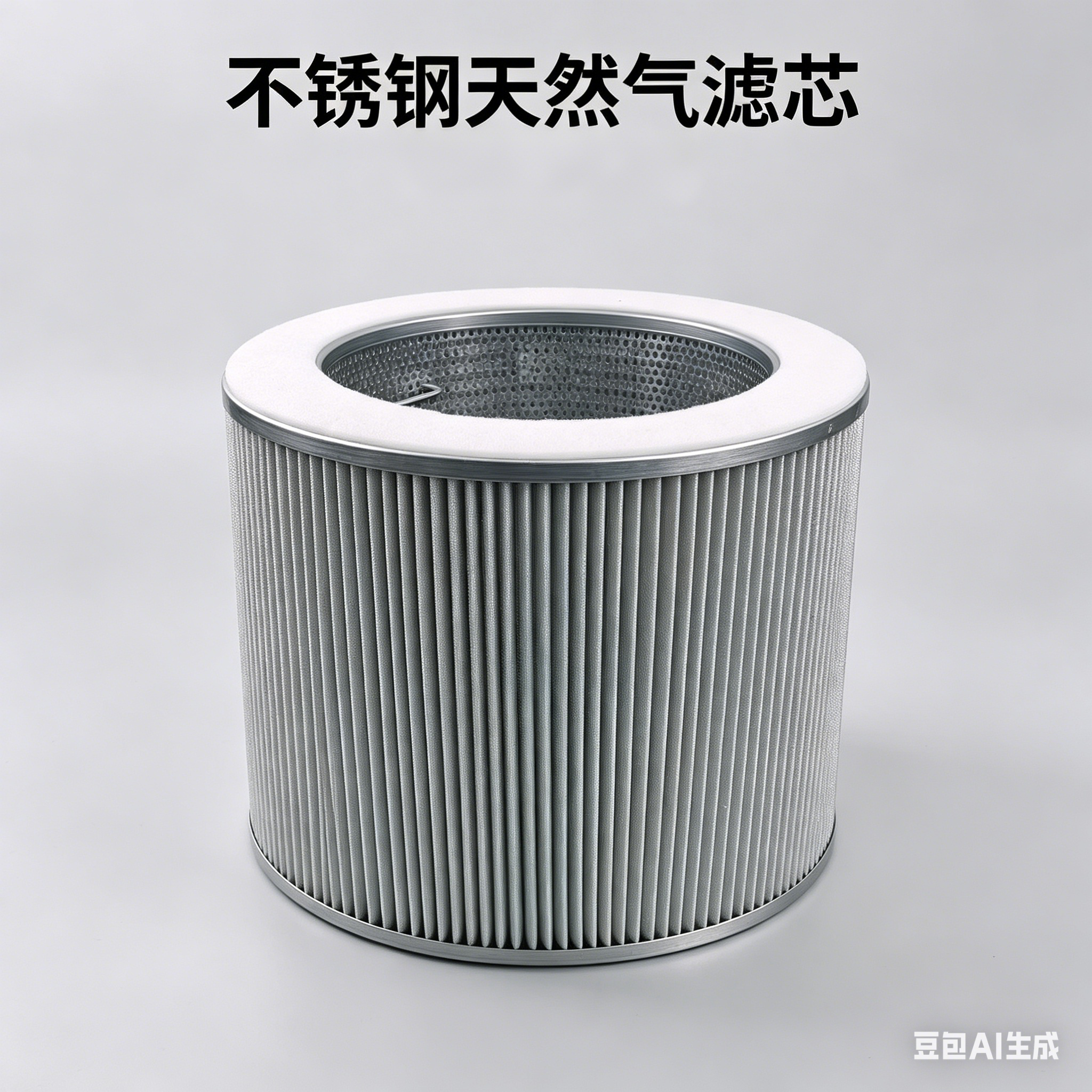 中滤过滤 工业气体除杂滤芯 不锈钢天然气滤芯 带提手密封垫燃气过滤筒