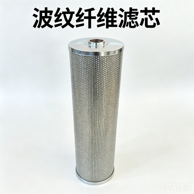 中滤过滤 抗燃油波纹纤维滤芯 多层折叠滤材工业过滤滤芯可定制