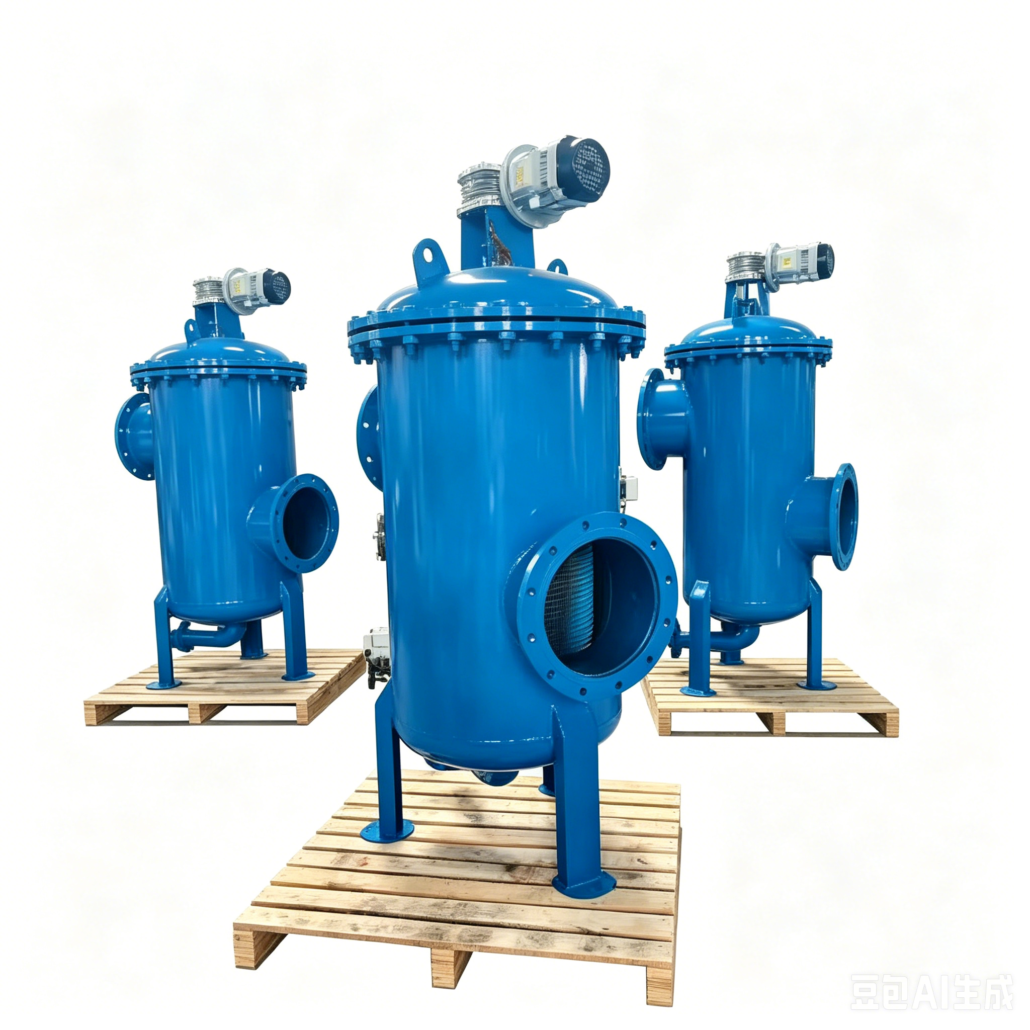 中滤科技 免人工值守 全自动刷式自清洗过滤器 PLC 控制压差 / 定时双触发 自动排污