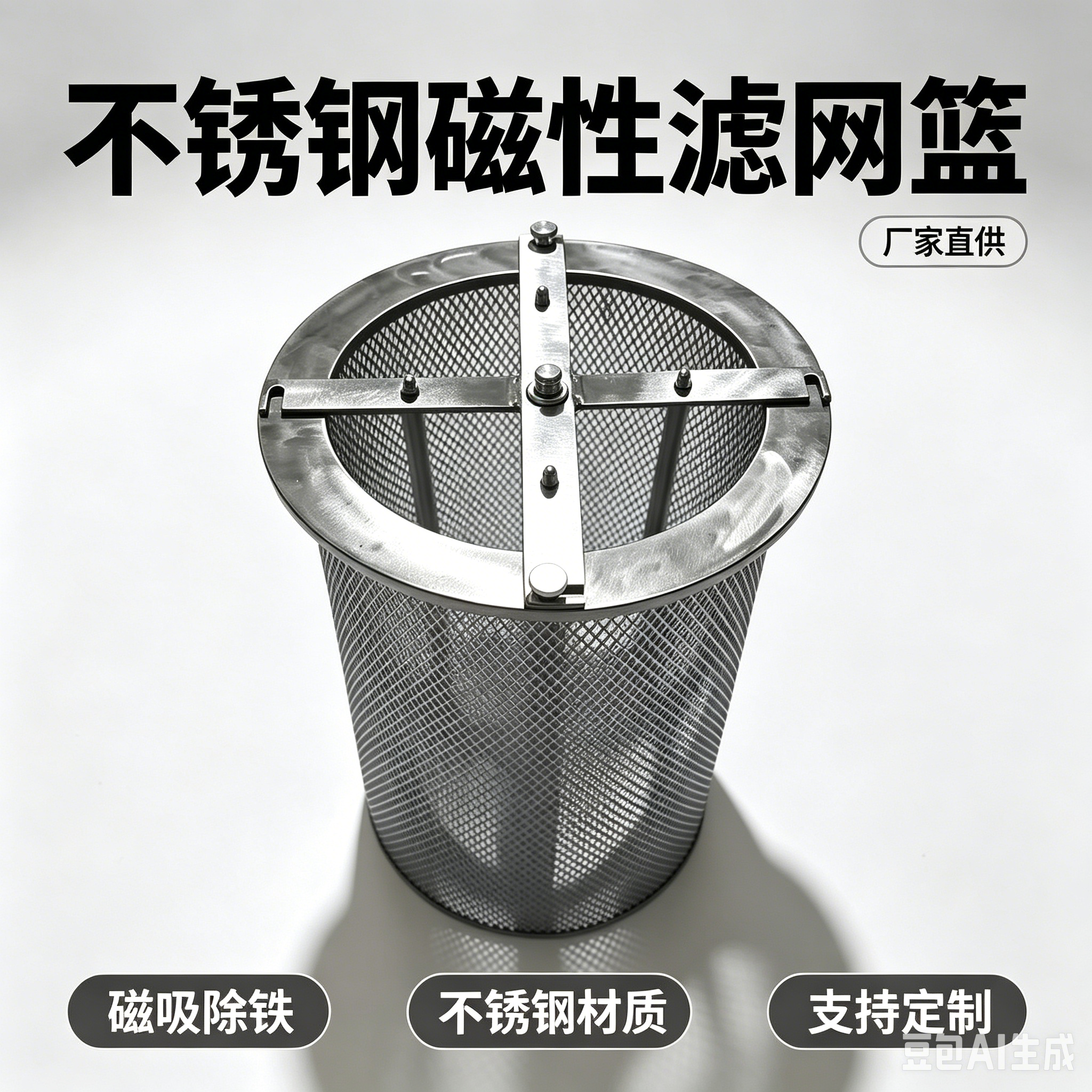 中滤科技 机床油箱磁性滤网 润滑油除铁磁篮 液压系统前置不锈钢磁性过滤器支持来图定制