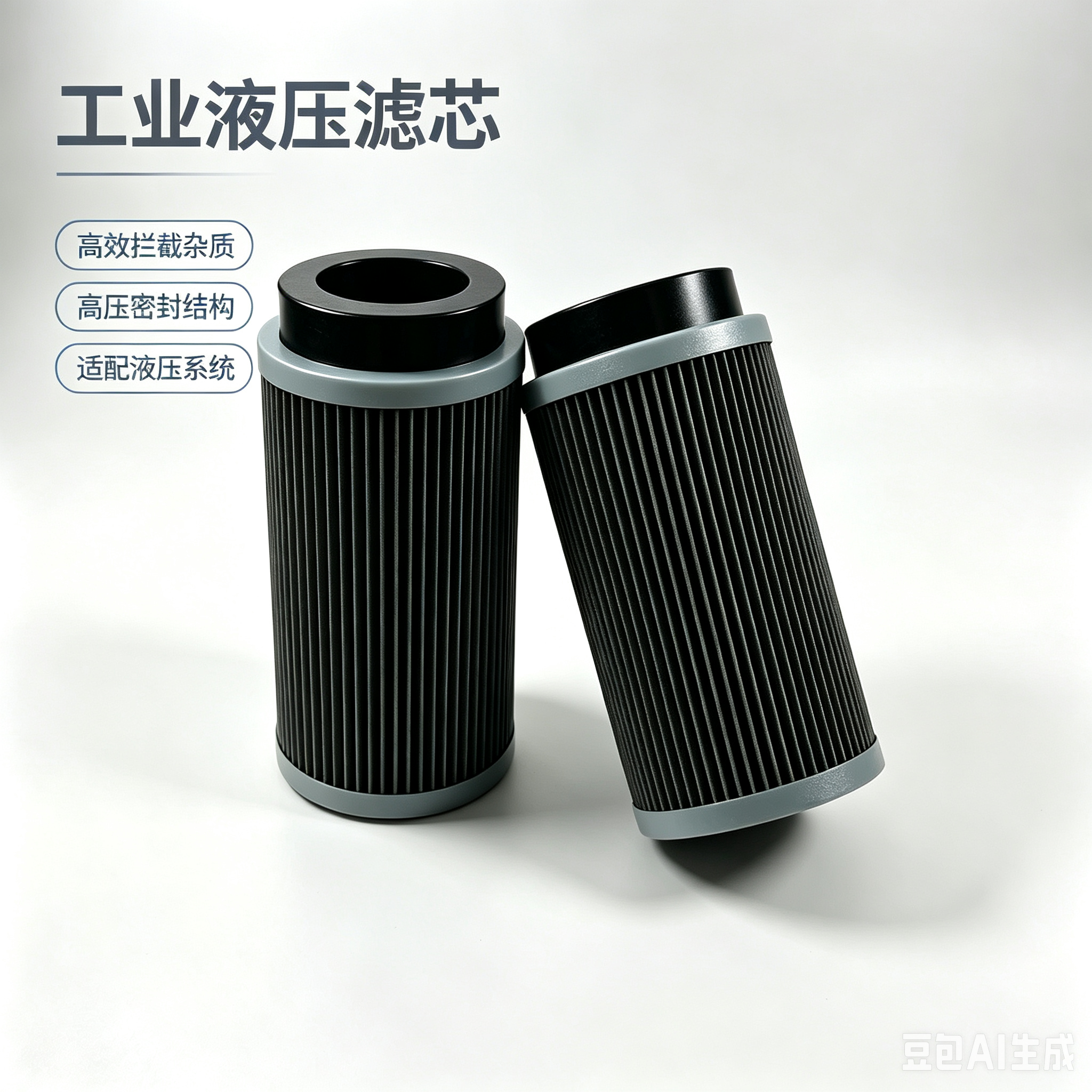中滤科技 液压折叠滤芯  玻纤折叠滤芯 液压站专用滤筒 工程机械液压滤芯 精密过滤折叠滤芯