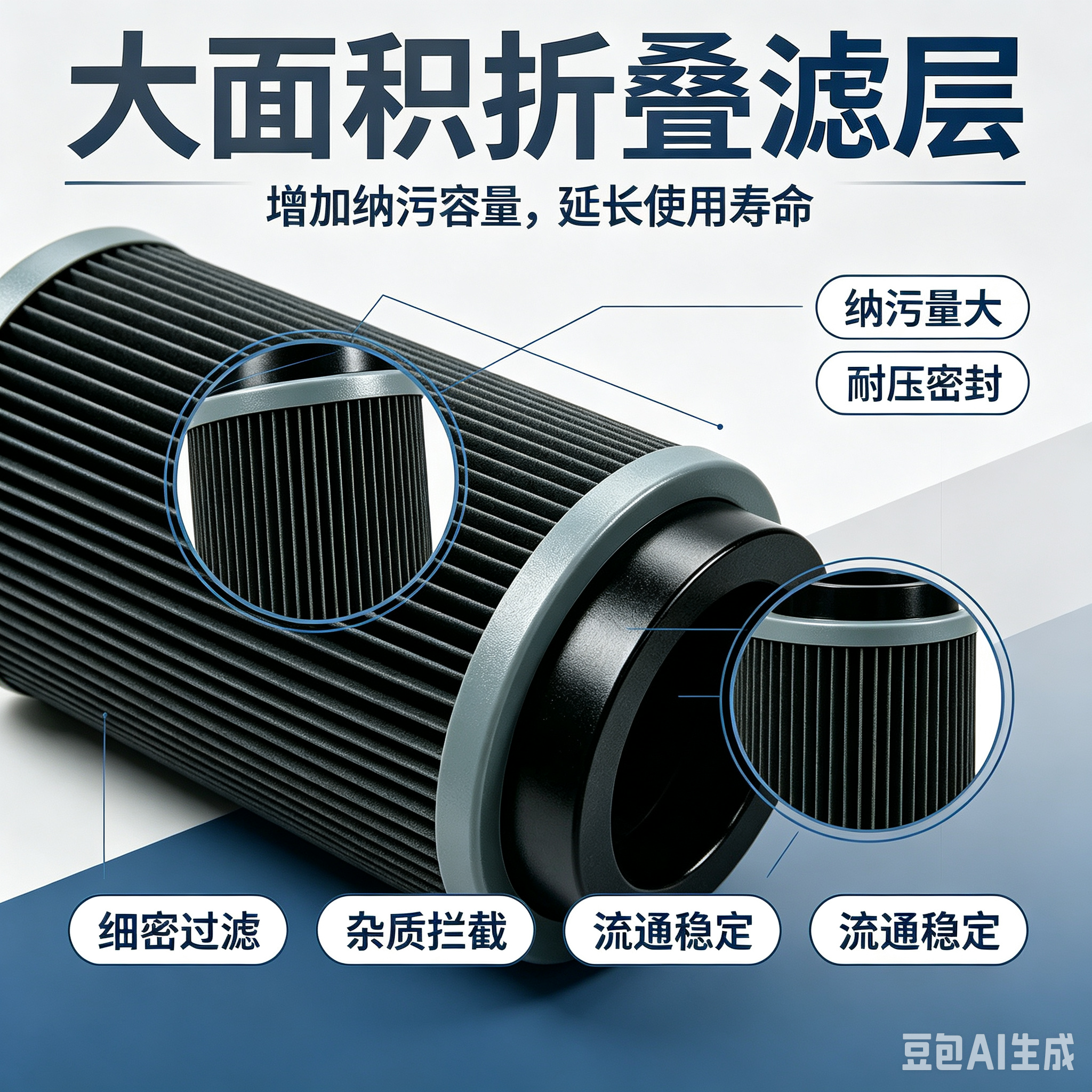 工业液压滤芯 高压管路滤芯 不锈钢折叠滤材 油泵吸油除杂质液压油过滤滤芯