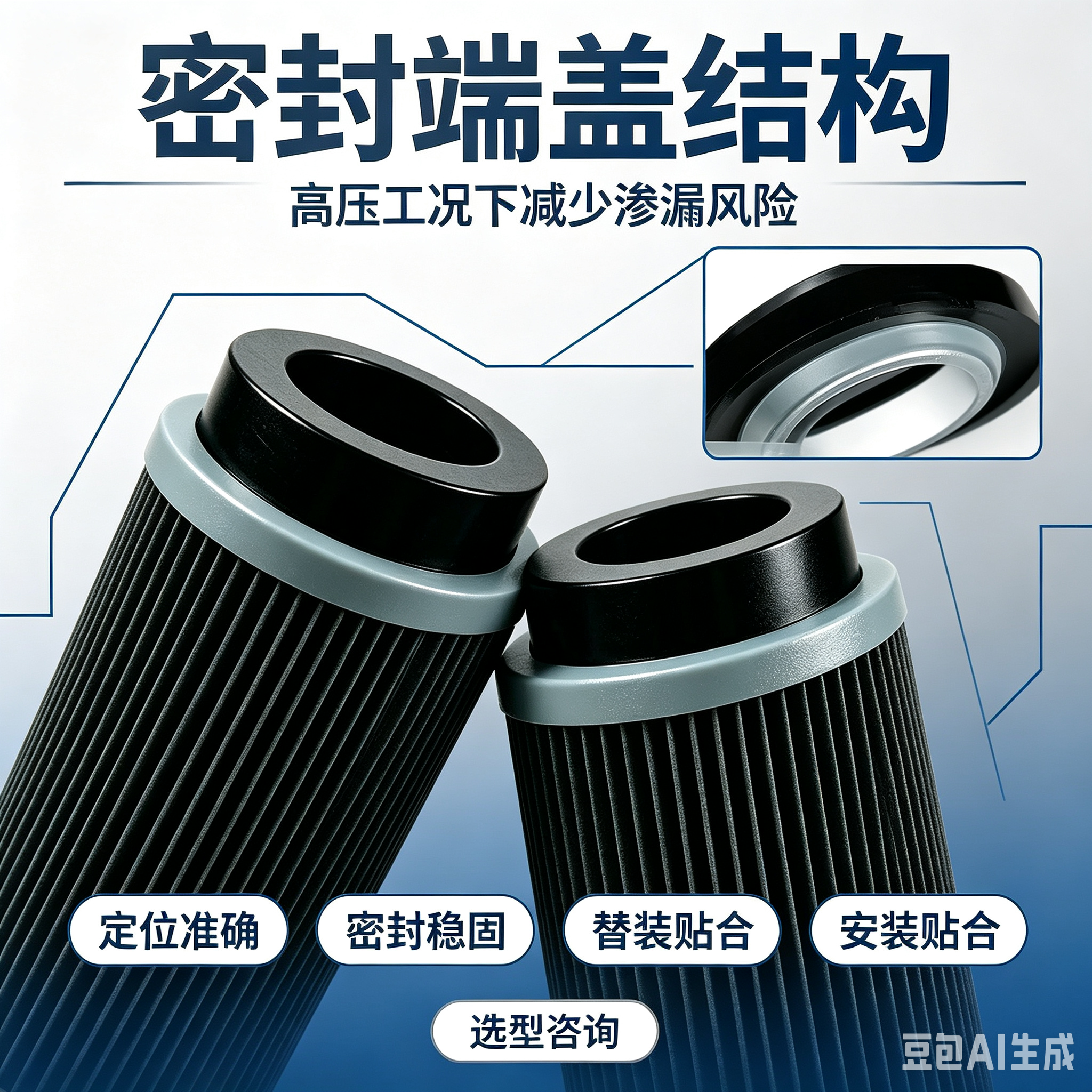 中滤过滤液压油折叠滤芯 工业液压站回油吸油滤芯 数控机床工程机械润滑油过滤芯 可替代贺德克黎明滤芯 非标定制