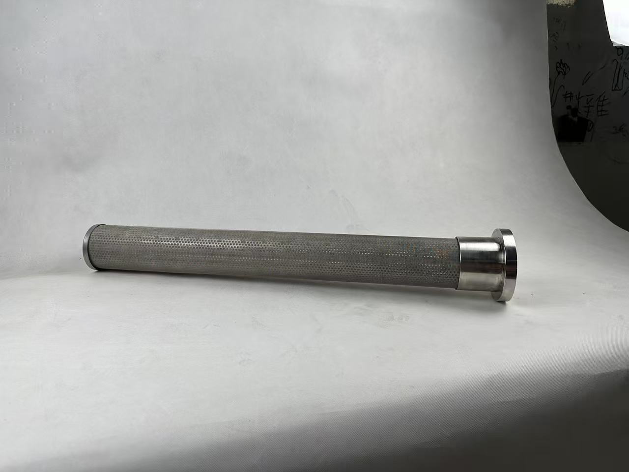 中滤科技  316L 多层烧结金属滤网 卡箍接口不锈钢滤筒 化工液体精密过滤滤芯