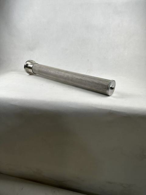 中滤科技 定制不锈钢烧结网滤筒 卫生卡盘接口金属滤芯 耐酸碱工业过滤器滤芯