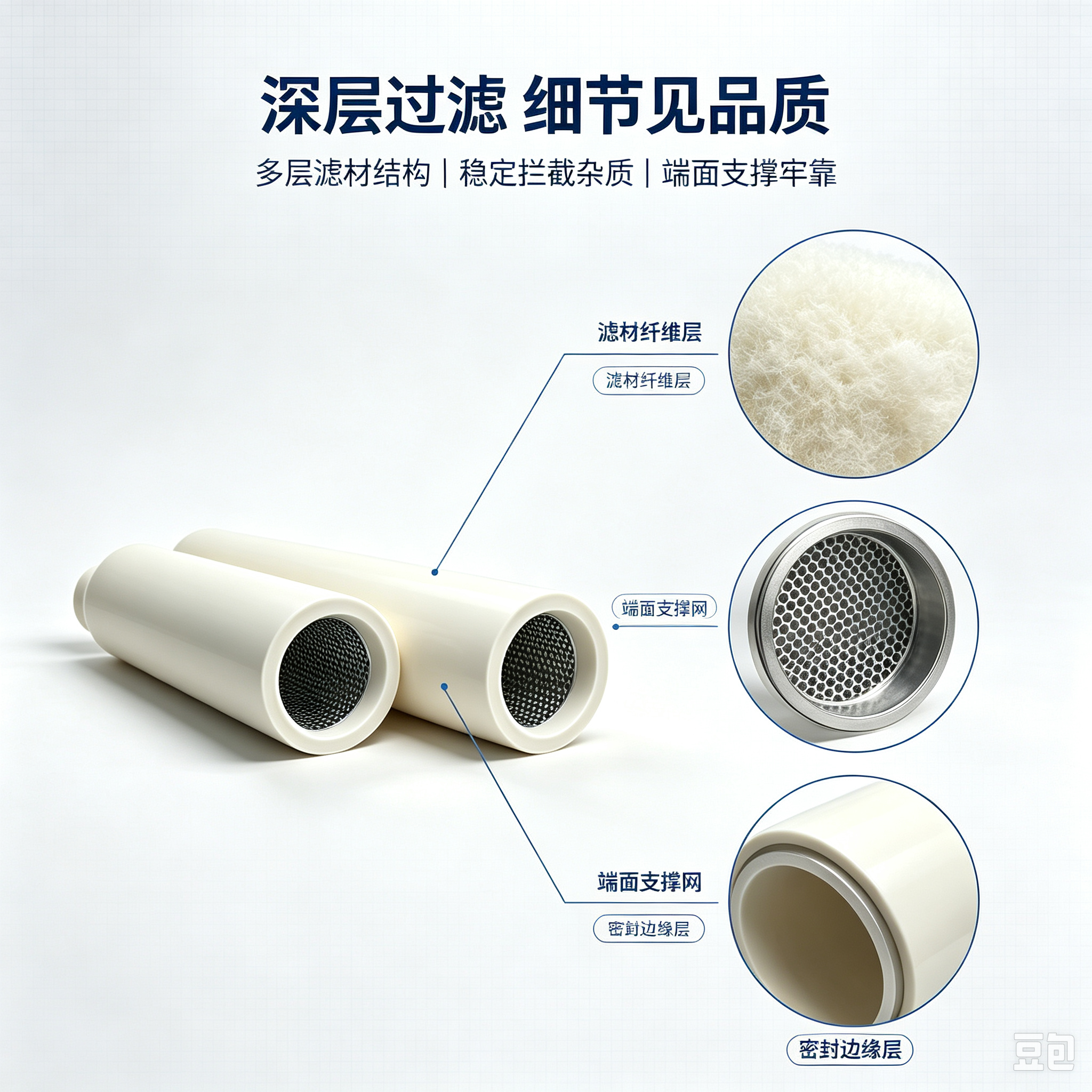 中滤科技替代 Peco Facet 天然气聚结滤芯 立式筒式聚结除油工业过滤芯支持定制