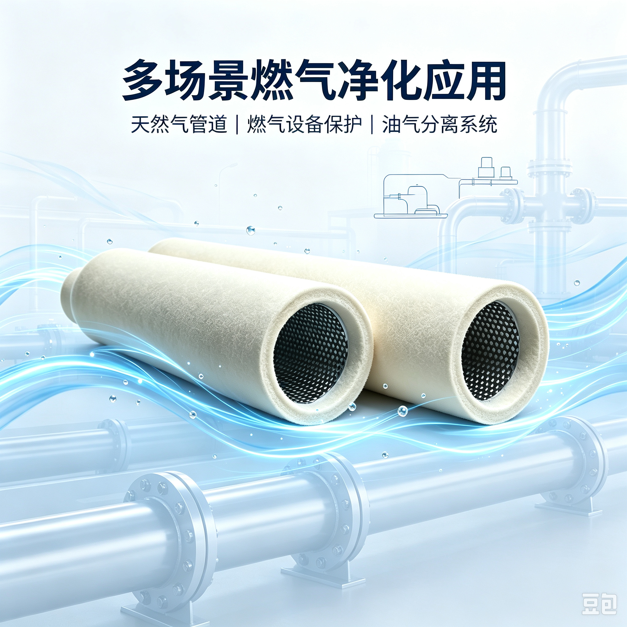 中滤科技替代 Peco Facet 天然气聚结滤芯 立式筒式聚结除油工业过滤芯支持定制