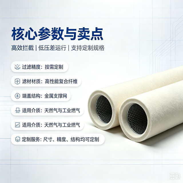 中滤科技替代 Peco Facet 天然气聚结滤芯 立式筒式聚结除油工业过滤芯支持定制