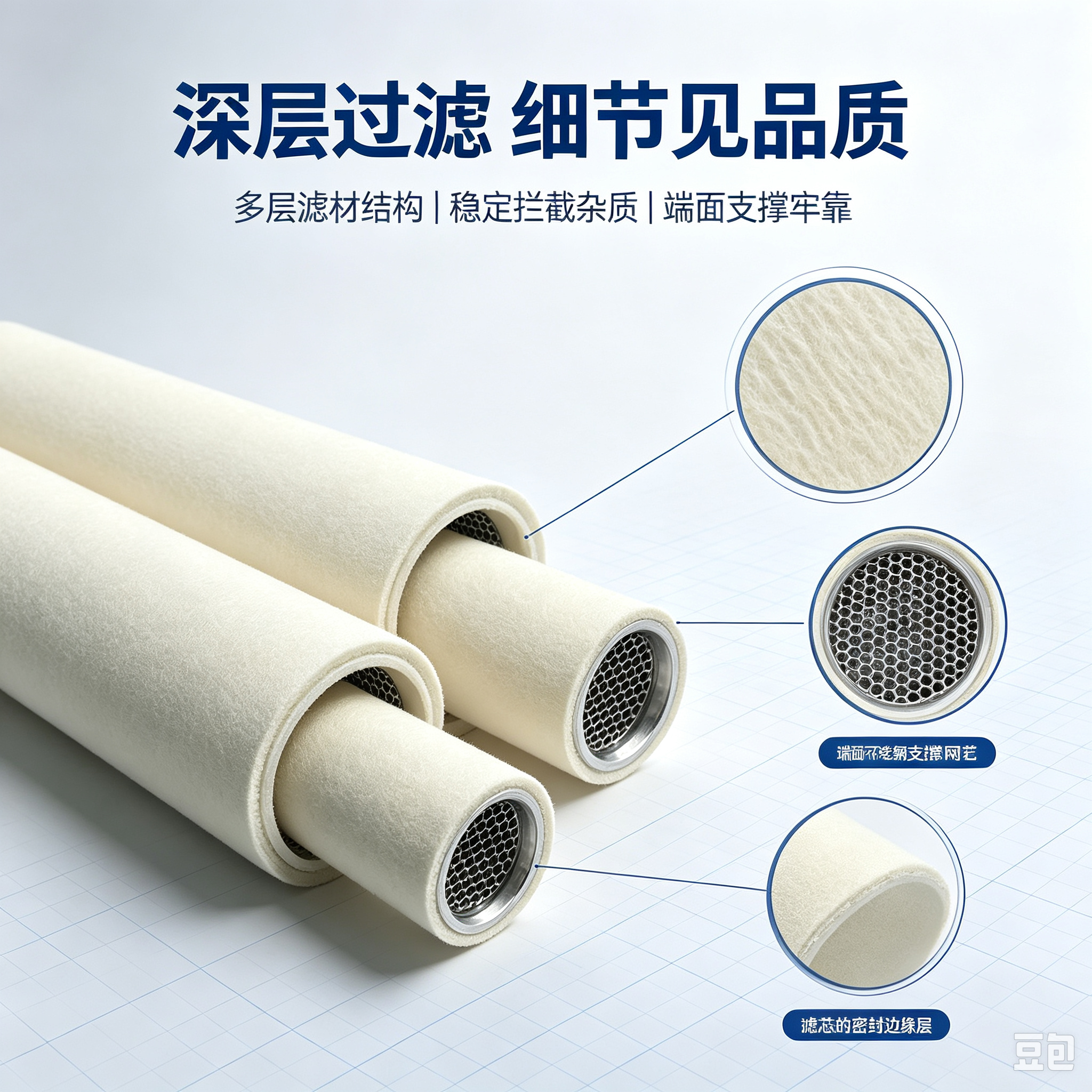 中滤科技替代 Peco Facet 天然气聚结滤芯 立式筒式聚结除油工业过滤芯支持定制