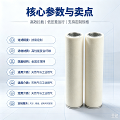 中滤科技天然气聚结分离滤芯 航空玻纤油水分离过滤芯工业管道除杂滤芯