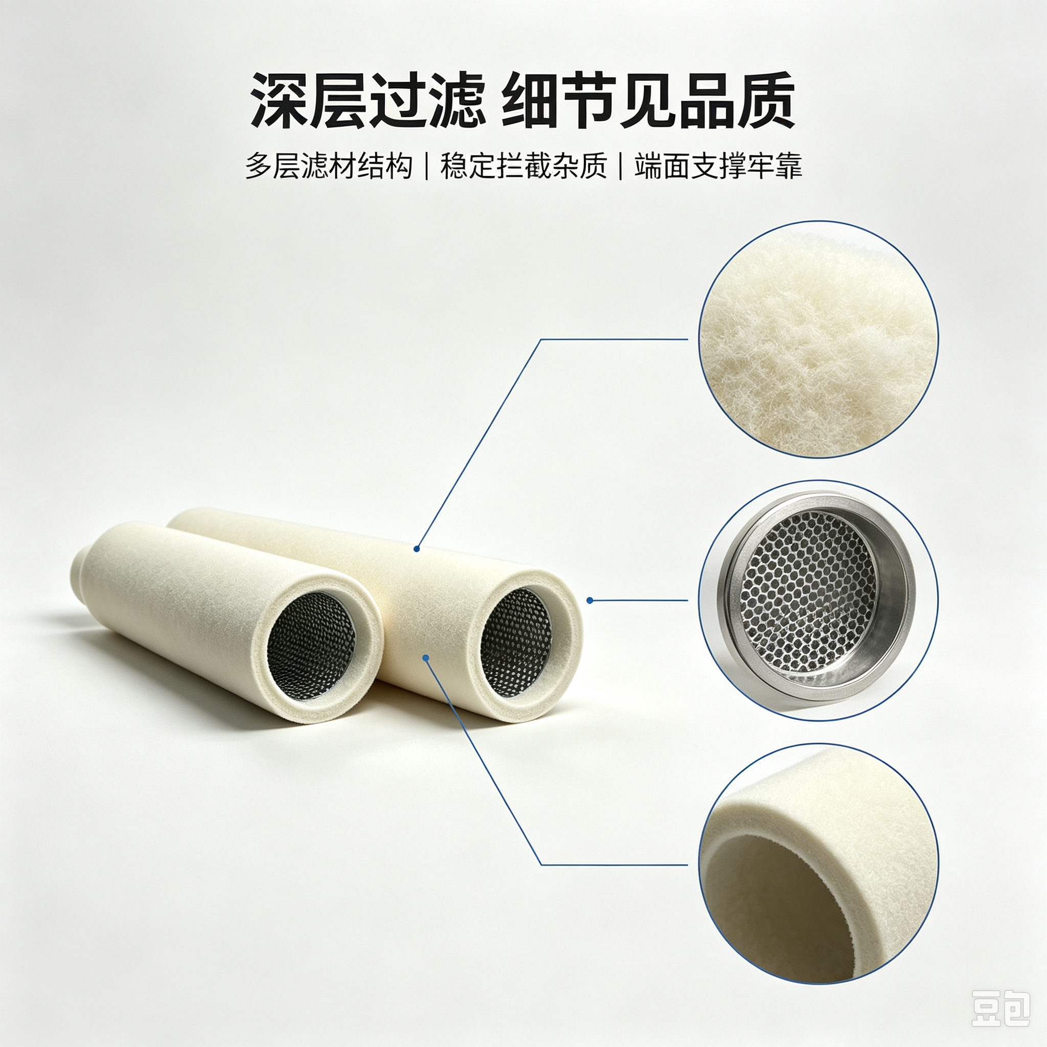 中滤科技替代 Peco Facet 天然气聚结滤芯 立式筒式聚结除油工业过滤芯支持定制