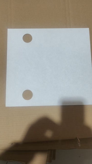 中滤科技 定制板框滤油纸 290290 600600 双孔工业滤纸板 滤油机过滤配件