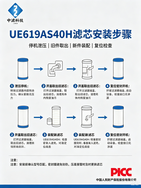 中滤科技 HC8314FKN39H颇尔滤芯 工程塑料端盖 大流量玻纤液压油过滤滤芯
