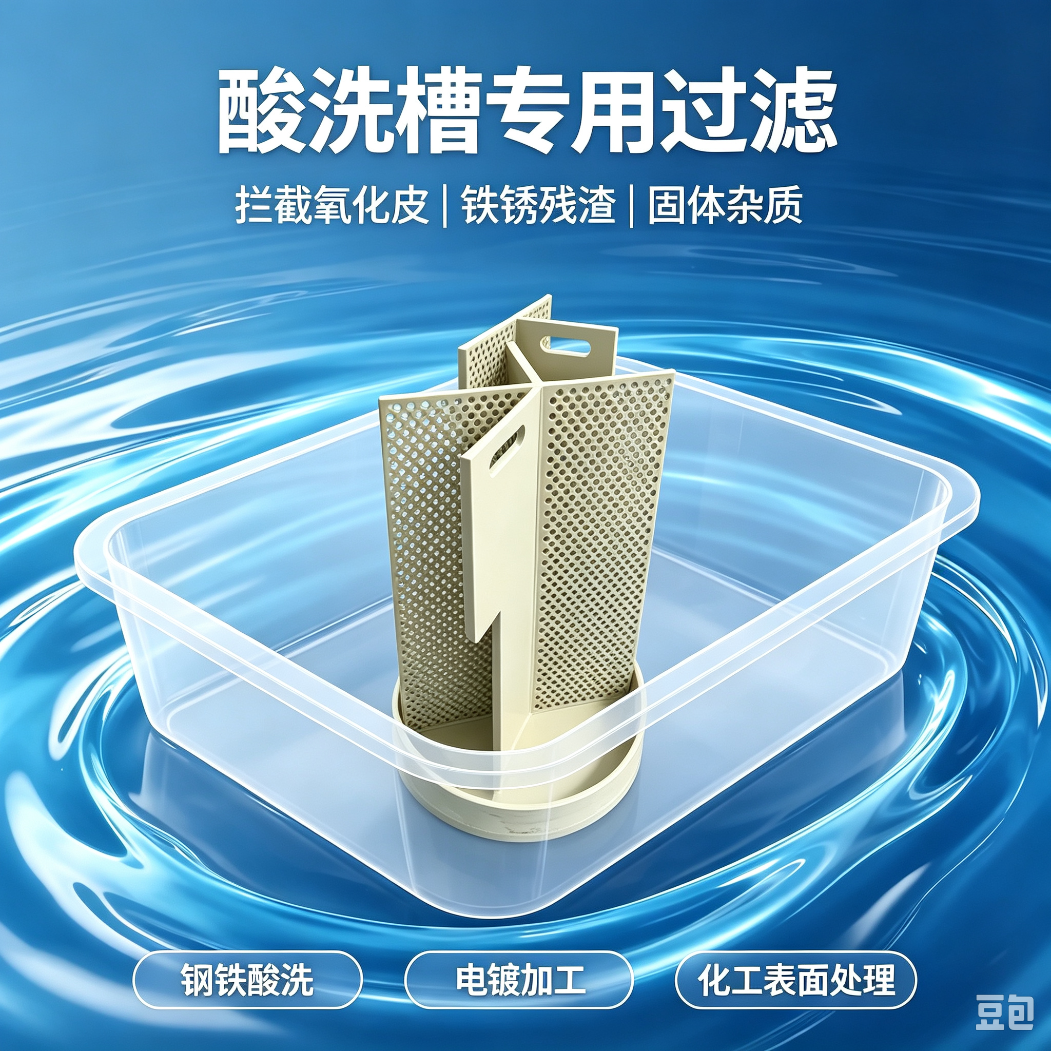 中滤科技 DC61697‑31 酸洗过滤器滤芯 聚丙烯拼装式滤笼 电镀钢铁酸液过滤滤芯