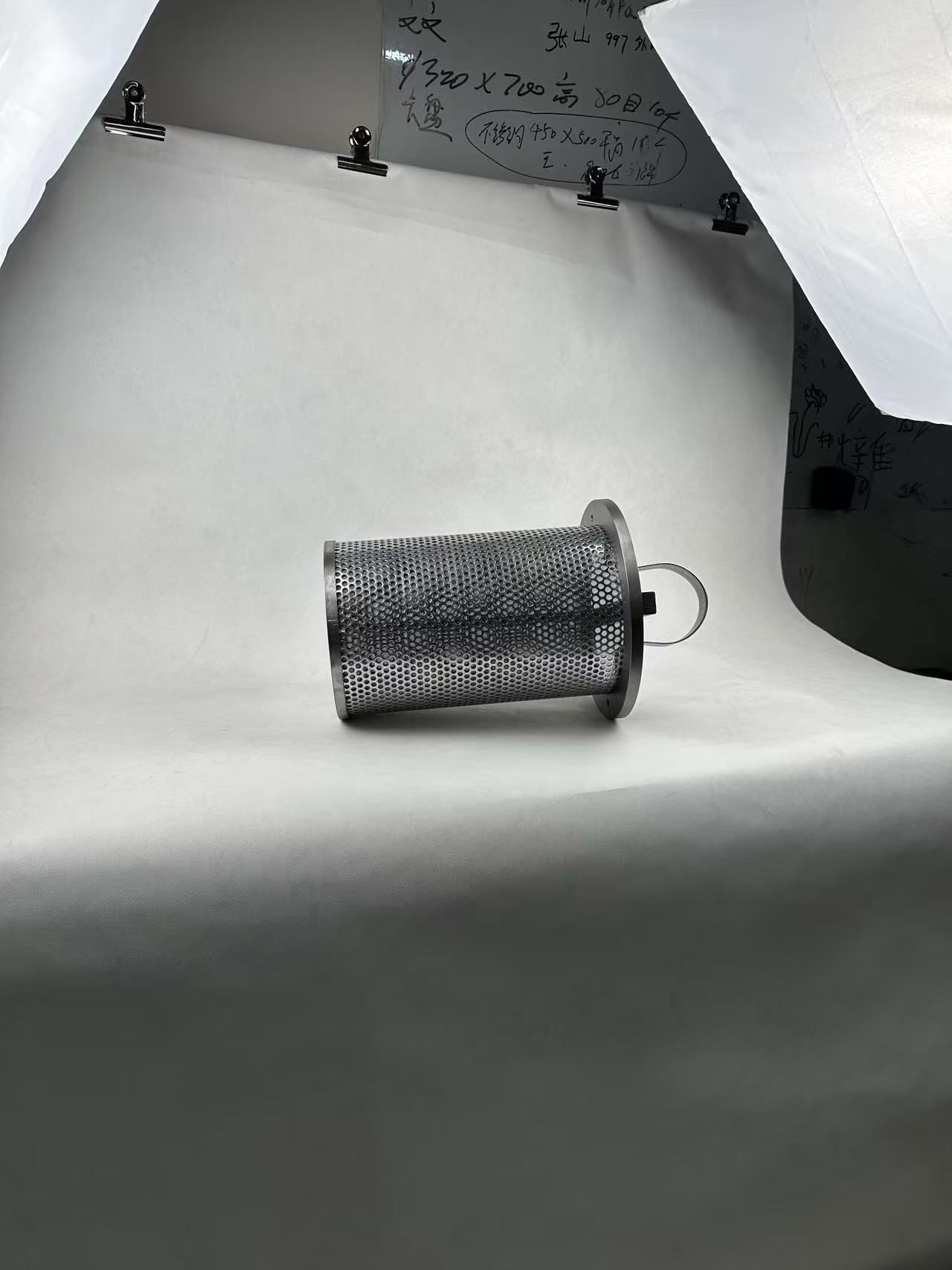中滤科技 法兰手提滤篮 冲孔板复合丝网滤筒 油水处理杂质拦截 可反复清洗