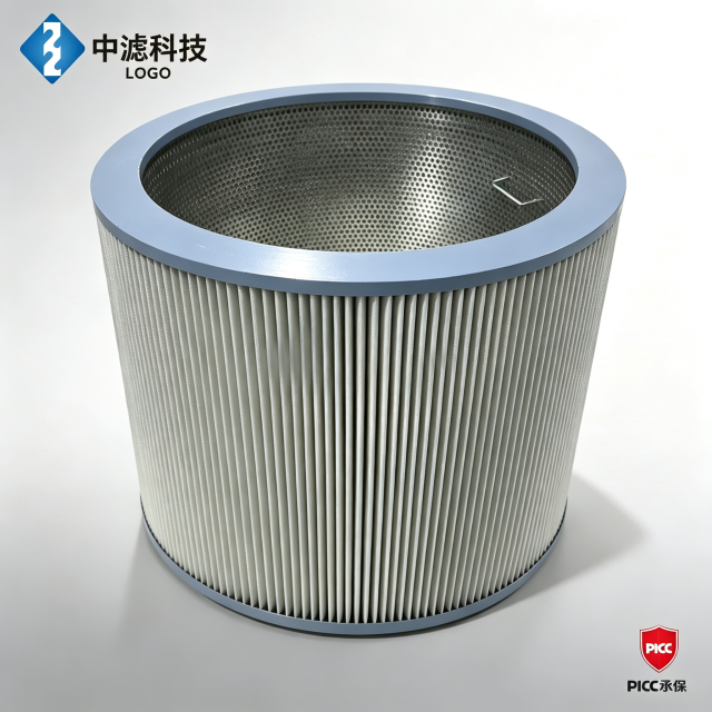 中滤科技 工业油雾净化滤筒 不锈钢骨架 机床油烟处理滤芯 PICC 承保支持非标定制