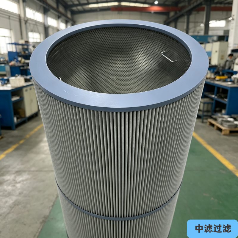 中滤科技 工业油雾净化滤筒 不锈钢骨架 机床油烟处理滤芯 PICC 承保支持非标定制
