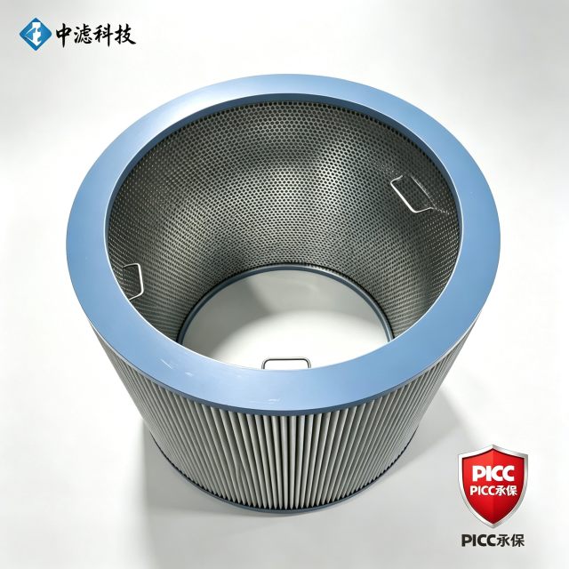 中滤科技 工业油雾净化滤筒 不锈钢骨架 机床油烟处理滤芯 PICC 承保支持非标定制
