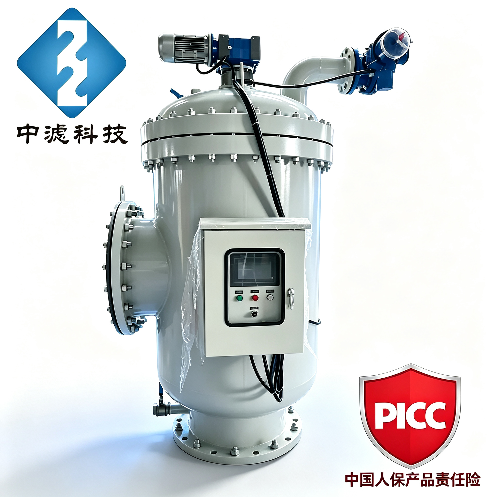 工业全自动反冲洗过滤器 循环水自动排污过滤器 钢厂暖通水过滤设备生产厂家
