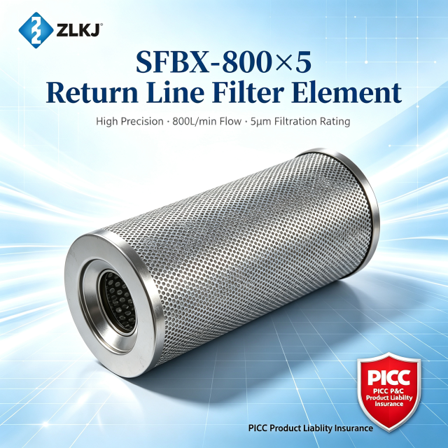 High Precision 5 Micron SFBX-800×5 Hydraulic System Filter