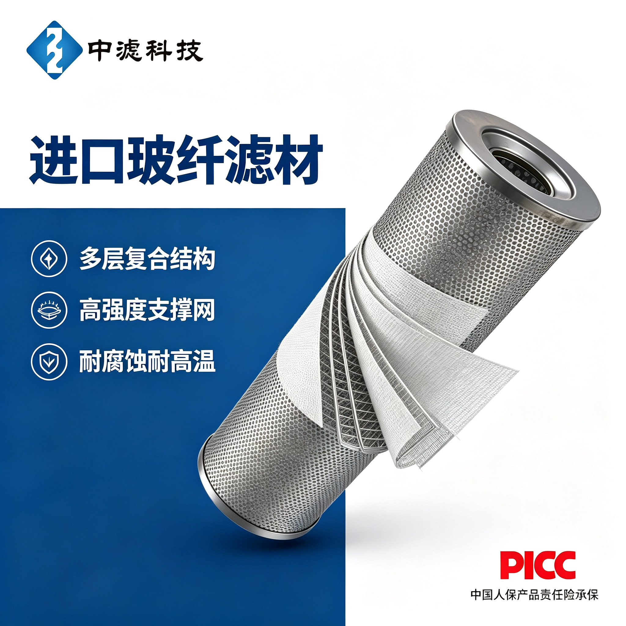 High Precision 5 Micron SFBX-800×5 Hydraulic System Filter