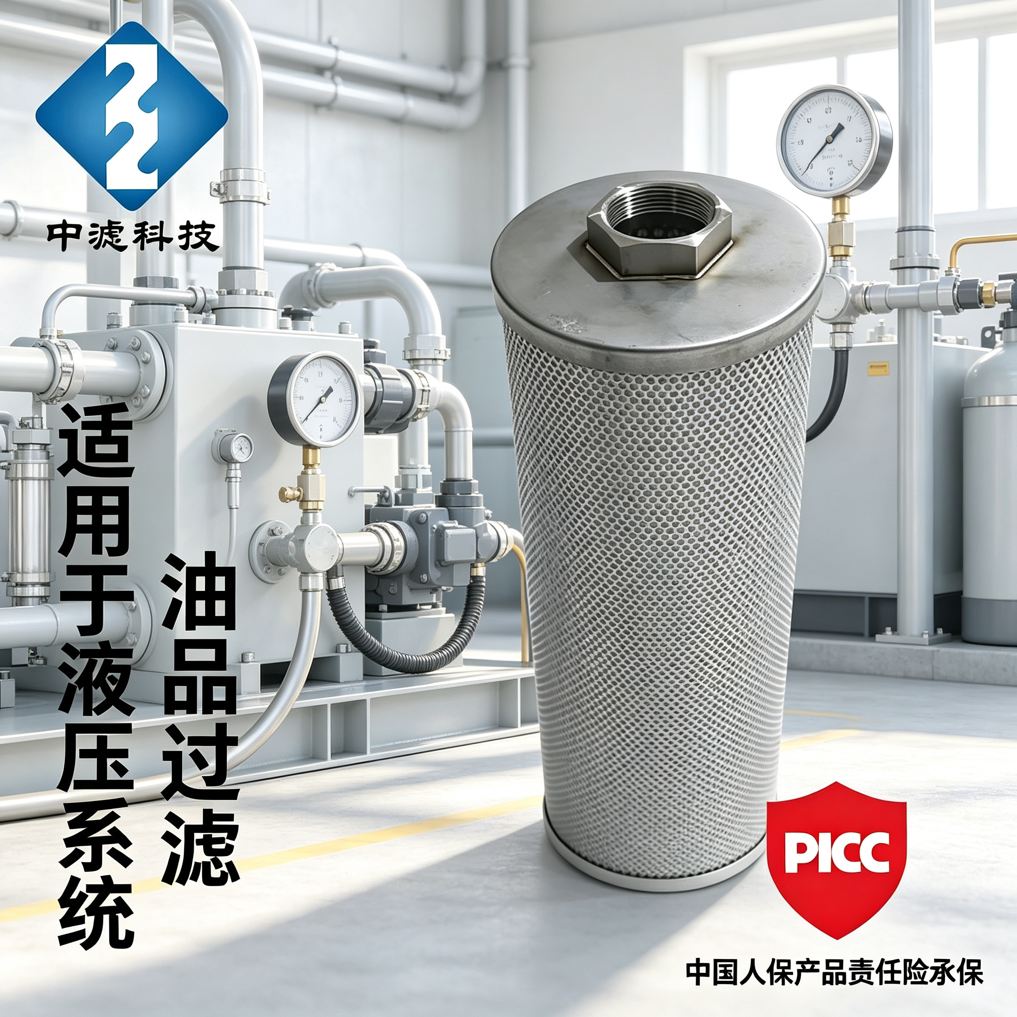 Factory Direct Hydraulic Filter Element SYEC150 5 Micron Stainless Steel Mesh 500mm Customized