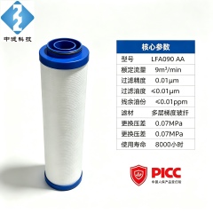 Replacement LFA090 AA Coalescing Filter Element, 9m³/min Air Compressor Pipeline Filter Cartridge