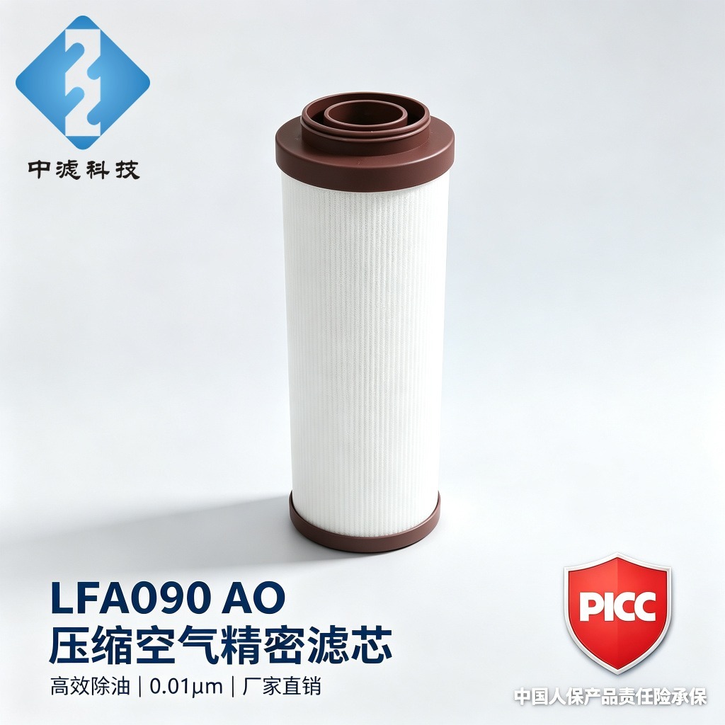 LFAO90 AO Compressed Air Filter Element 0.01μm Oil Removal Coalescing Filter